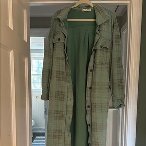 Free People Plaid Jacket